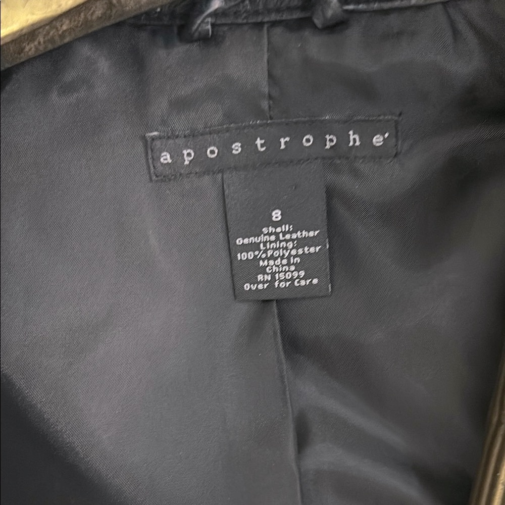 Apostrophe Black Leather Women's Jacket - image 7